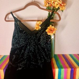 ✨🖤Black Velvet Flare Mini Dress🖤✨